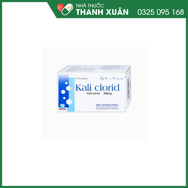 Kali Clorid phòng và điều trị các chứng giảm kali huyết